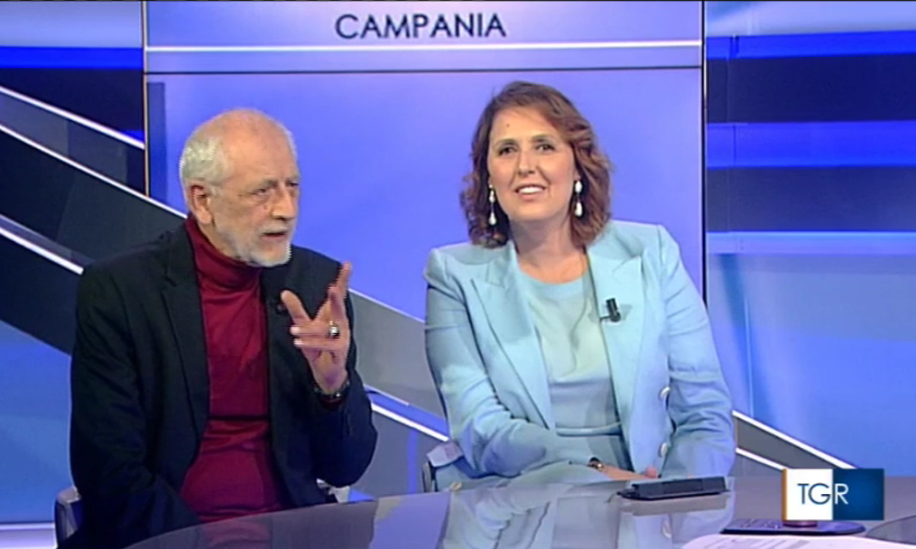 Veronica Mazza e Bruno Garofalo, ospiti al TgR Campania, per lo spettacolo 